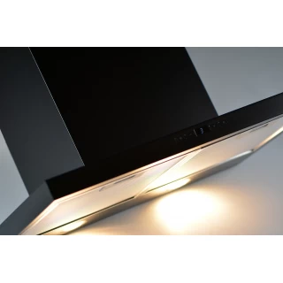 Vägghängd köksfläkt 60cm svart|SWEDLUXURY|Juno