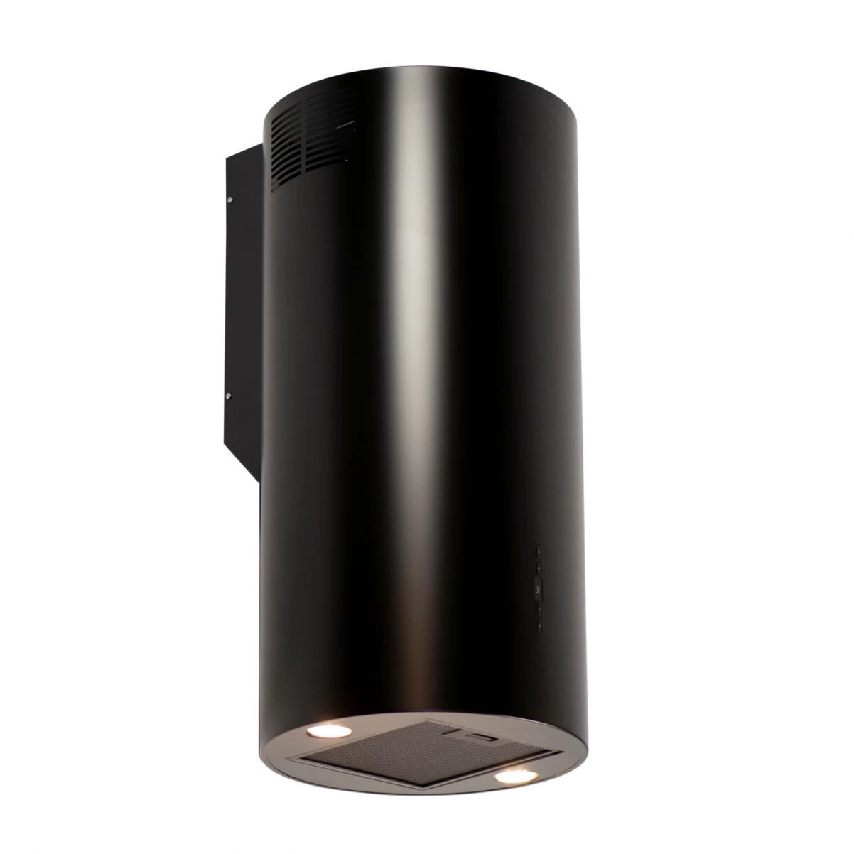 Vägghängd cylinder köksfläkt 40cm svart|SWEDLUXURY|Baltic