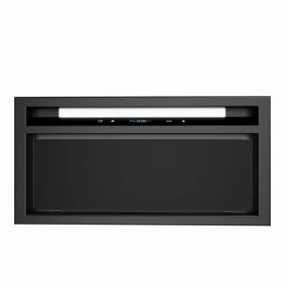 Underbyggnads/inbyggnads köksfläkt  60cm svart+ svart glas|VENEK|Discreet