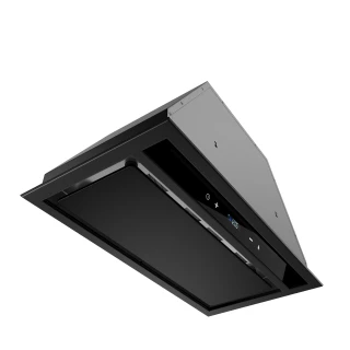 Underbyggnads/inbyggnads köksfläkt  60cm svart+ svart glas|VENEK|Discreet