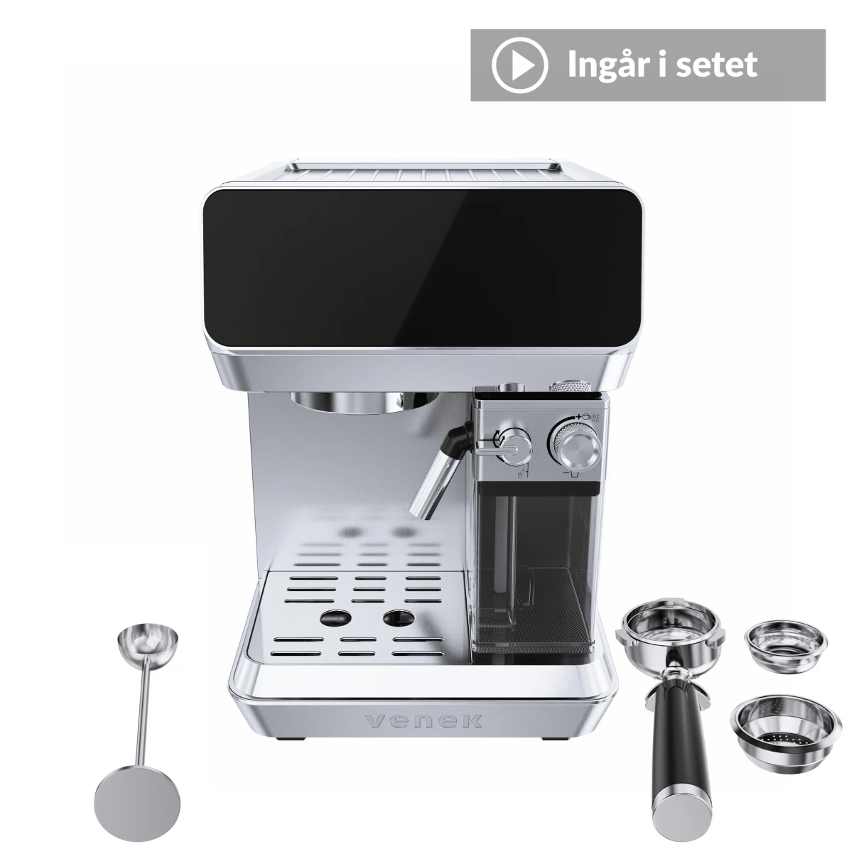 Fika Maestro|VENEK|Halvautomatisk Espressomaskin med automatisk mjölkskummare