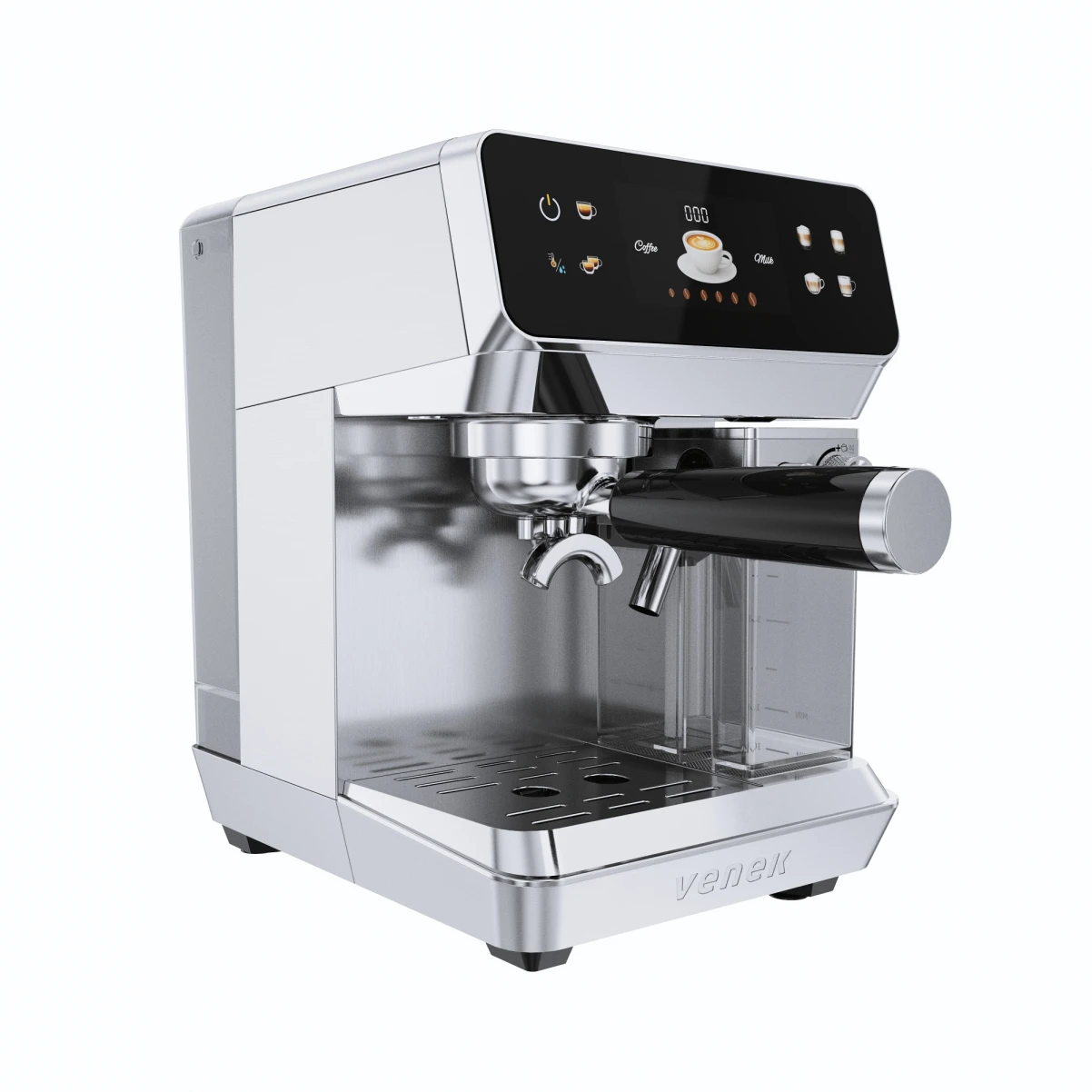 Fika Maestro|VENEK|Halvautomatisk Espressomaskin med automatisk mjölkskummare