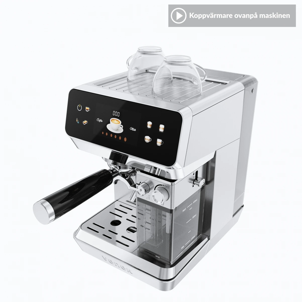Fika Maestro|VENEK|Halvautomatisk Espressomaskin med automatisk mjölkskummare