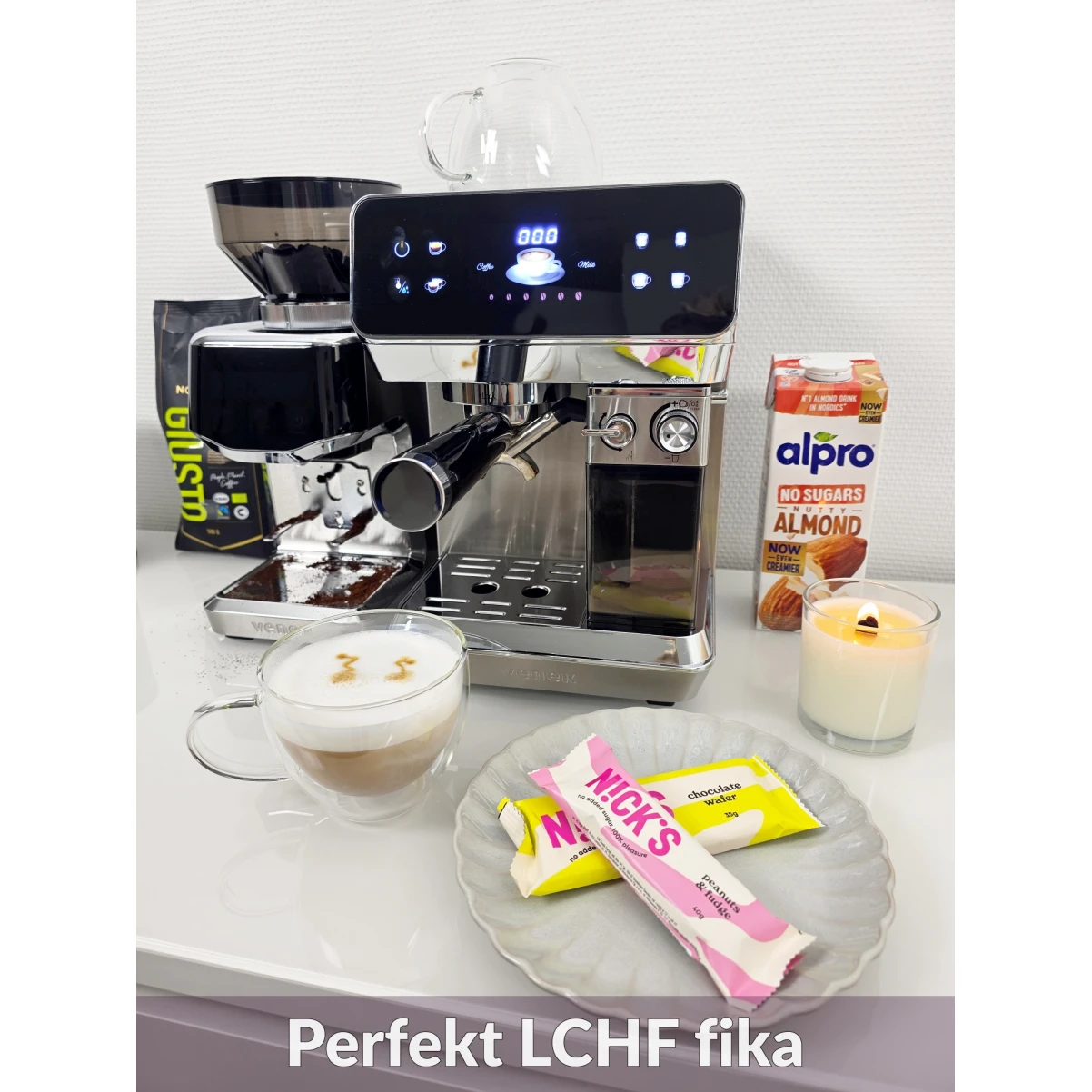 Fika Maestro|VENEK|Halvautomatisk Espressomaskin med automatisk mjölkskummare