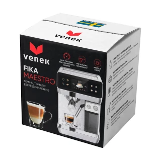 Fika Maestro|VENEK|Halvautomatisk Espressomaskin med automatisk mjölkskummare