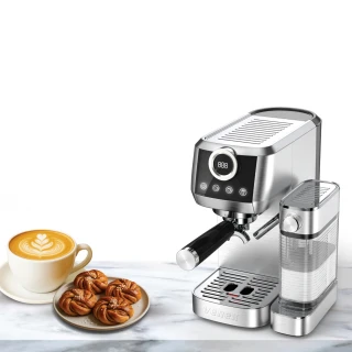Fika Ritual|VENEK|Halvautomatisk Espressomaskin med automatisk mjölkskummare