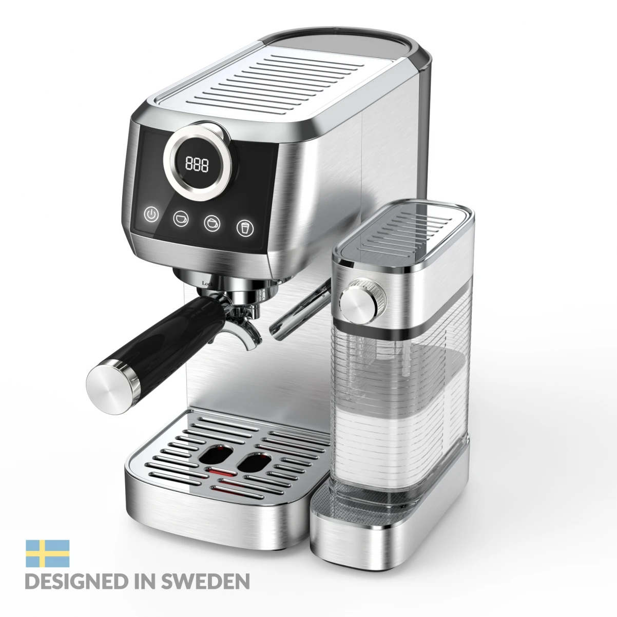 Fika Ritual|VENEK|Halvautomatisk Espressomaskin med automatisk mjölkskummare