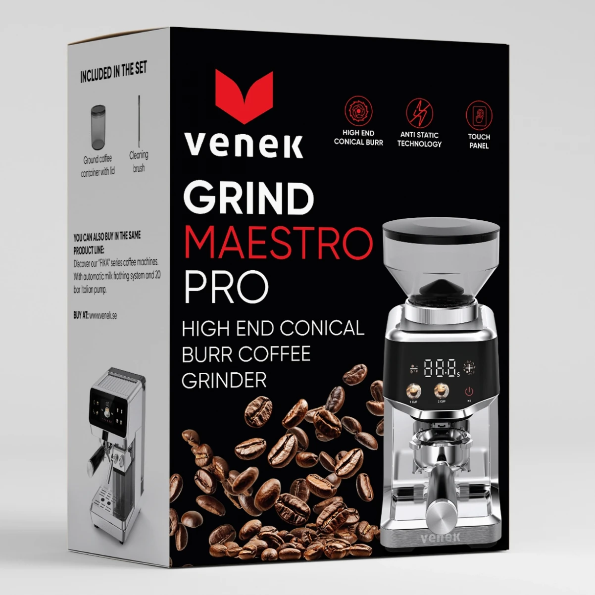 Grind Maestro Pro|VENEK|Premium Kaffekvarn med  koniskt malverk