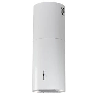 Frihängande cylinder köksfläkt 40cm vit|SWEDLUXURY|Explorer Z