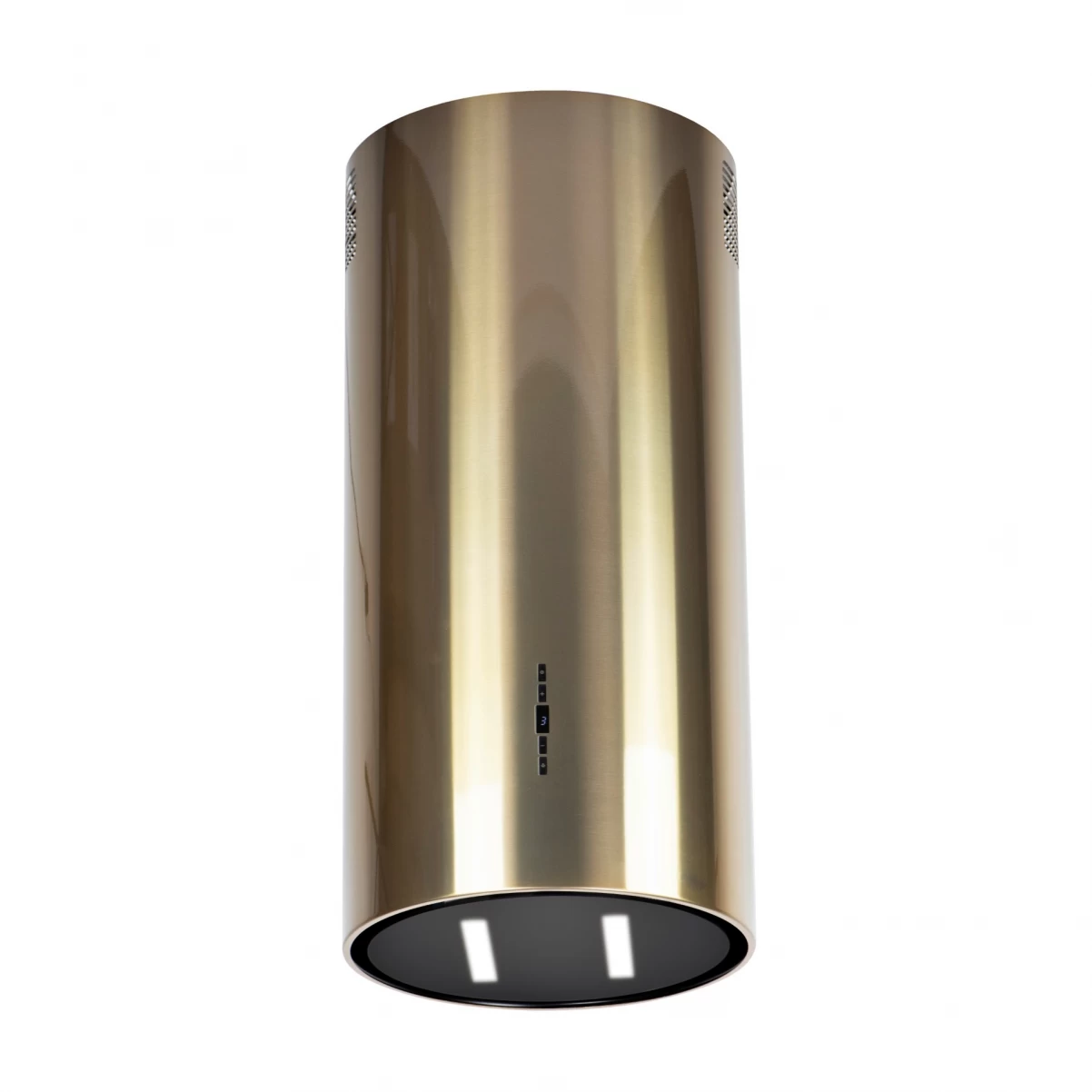 Frihängande cylinder köksfläkt 40cm guld/mässing|SWEDLUXURY|Harmony