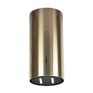 Frihängande cylinder köksfläkt 40cm guld/mässing|SWEDLUXURY|Harmony