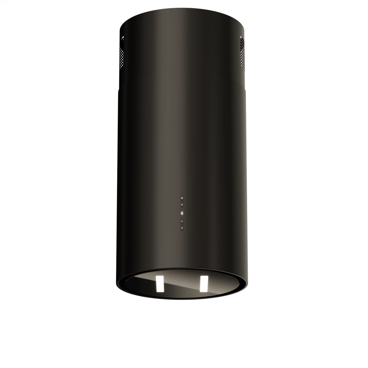 Frihängande cylinder köksfläkt 40cm svart|SWEDLUXURY|Explorer Z