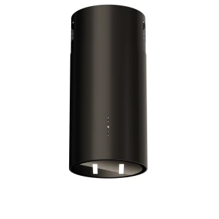 Frihängande cylinder köksfläkt 40cm svart|SWEDLUXURY|Explorer Z