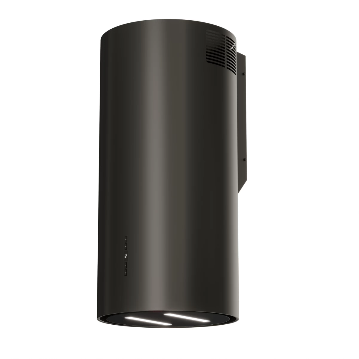 Vägghängd cylinder köksfläkt 40cm svart|SWEDLUXURY|Harmony