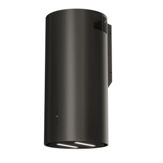 Vägghängd cylinder köksfläkt 40cm svart|SWEDLUXURY|Harmony