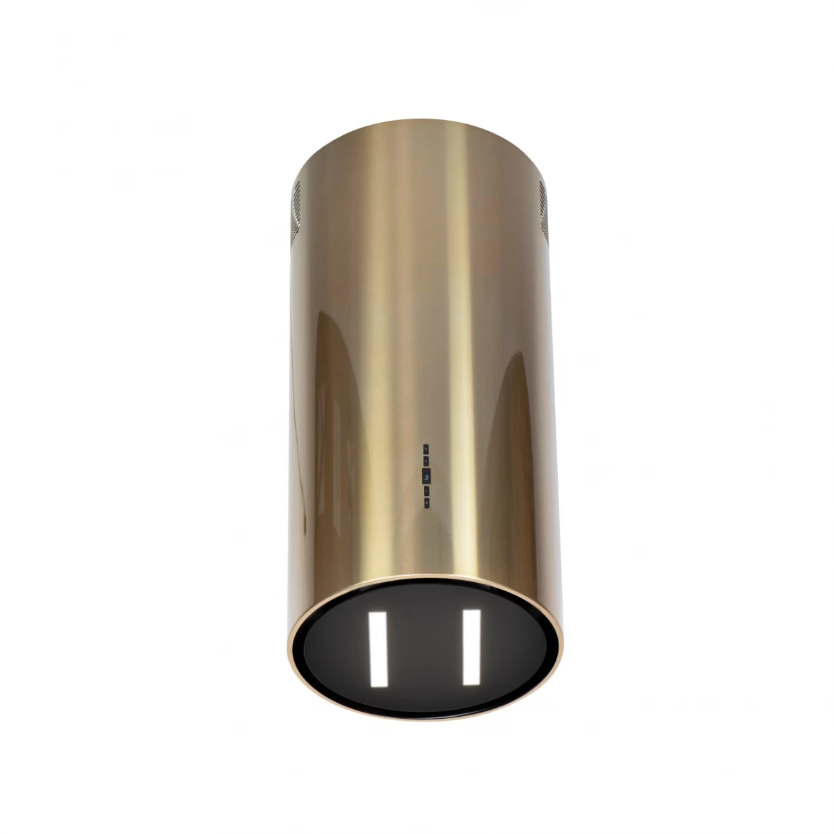 Vägghängd cylinder köksfläkt 40cm guld/mässing|SWEDLUXURY|Harmony