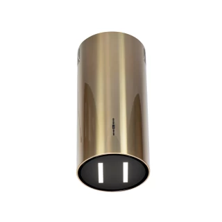 Vägghängd cylinder köksfläkt 40cm guld/mässing|SWEDLUXURY|Harmony