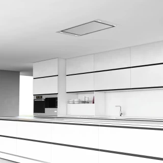 Takintegrerad köksfläkt  Swedluxury KAPPA rostfri / vit|Premium Line