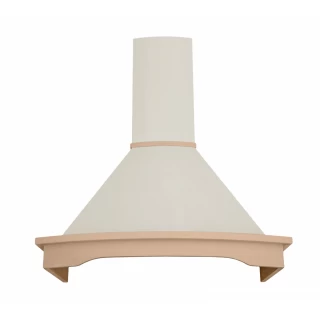 Vägghängd köksfläkt beige + bokträ list 60 cm / 90 cm|SWEDLUXURY|Landet