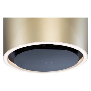 Frihängande cylinder köksfläkt 40cm guld/mässing|SWEDLUXURY|Monarc|Premium Line