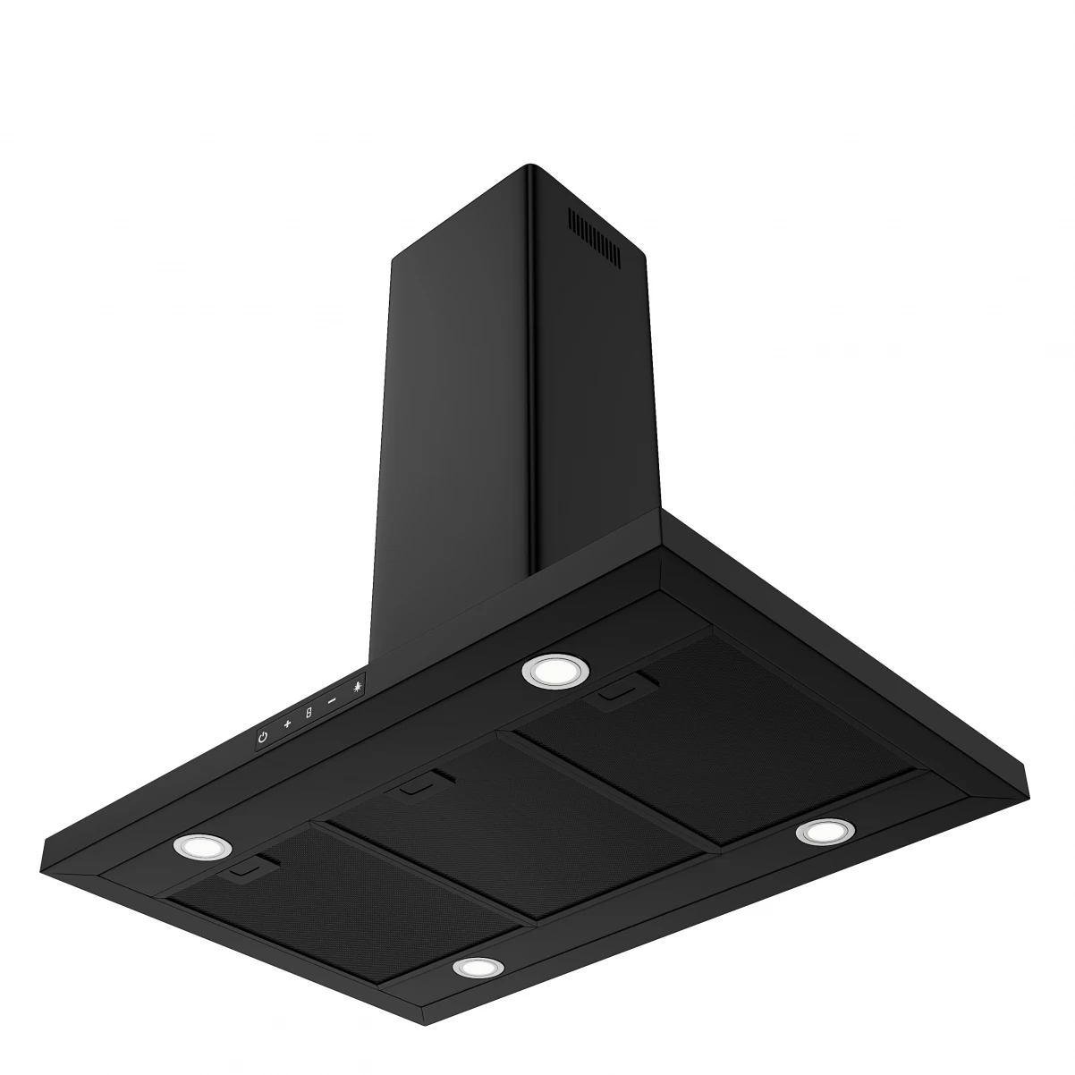 Frihängande köksfläkt 90cm svart |VENEK|Orbis|