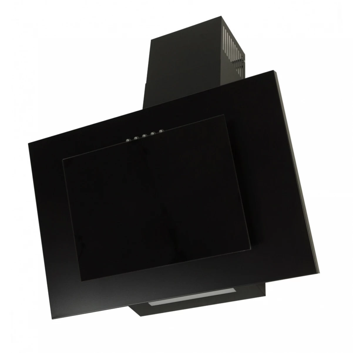 Vägghängd köksfläkt svart 50cm/60cm +svart glas|SWEDLUXURY|Sevilla