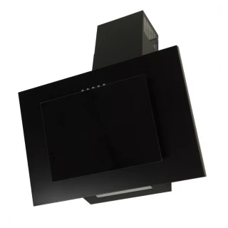 Vägghängd köksfläkt svart 50cm/60cm +svart glas|SWEDLUXURY|Sevilla