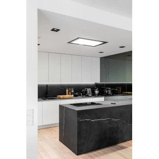 Takintegrerad köksfläkt Swedluxury SPIRIT vit  |Led Plafond|Design line