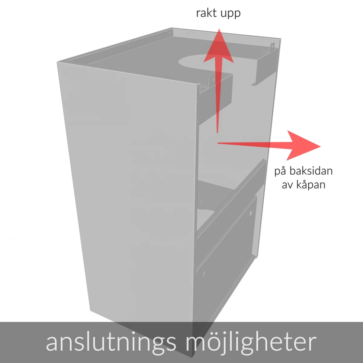 Premium line vägghängd köksfläkt SEMPRE LYX 60cm svart matt
