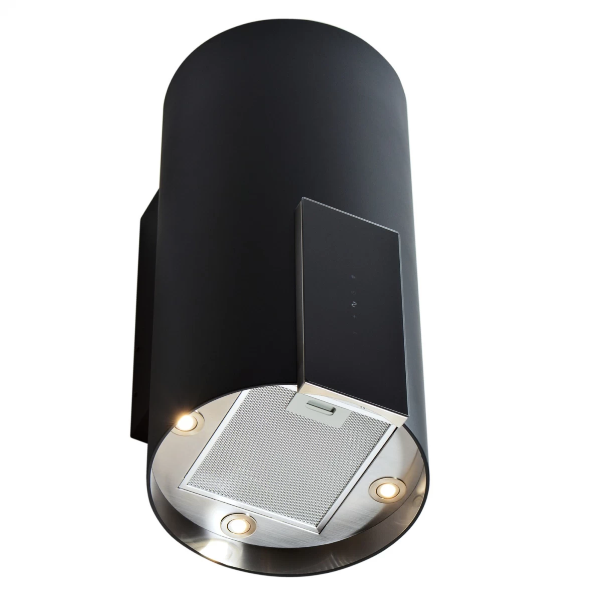 Vägghängd cylinder köksfläkt svart|SWEDLUXURY| VOGUE|Premium Line