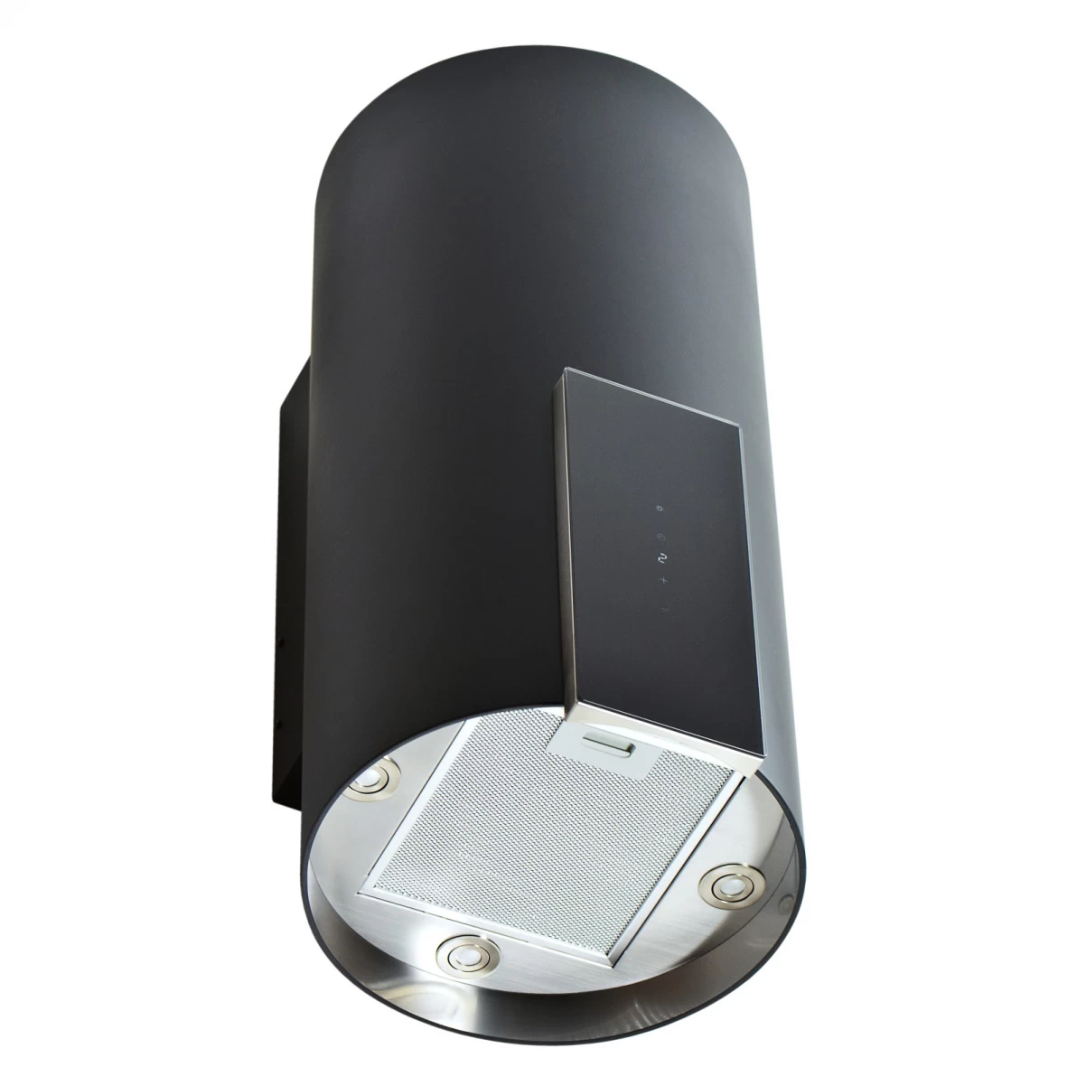 Vägghängd cylinder köksfläkt svart|SWEDLUXURY| VOGUE|Premium Line