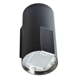 Vägghängd cylinder köksfläkt svart|SWEDLUXURY| VOGUE|Premium Line