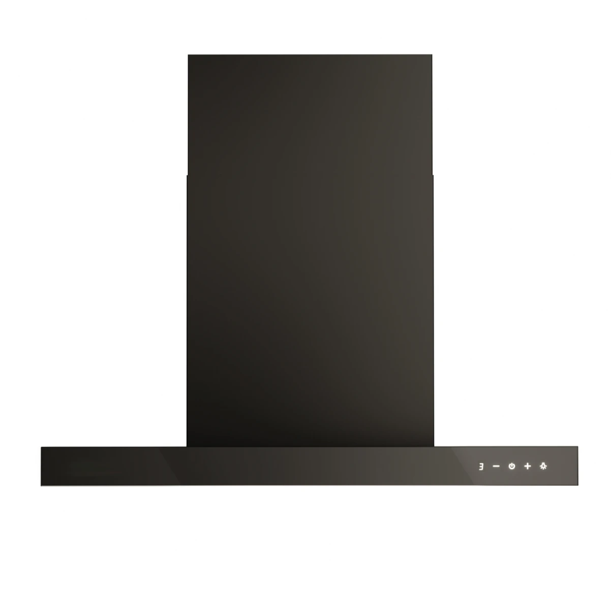 Vägghängd köksfläkt 60cm/90cm svart+svart glas|SWEDLUXURY|Zenit Lyx