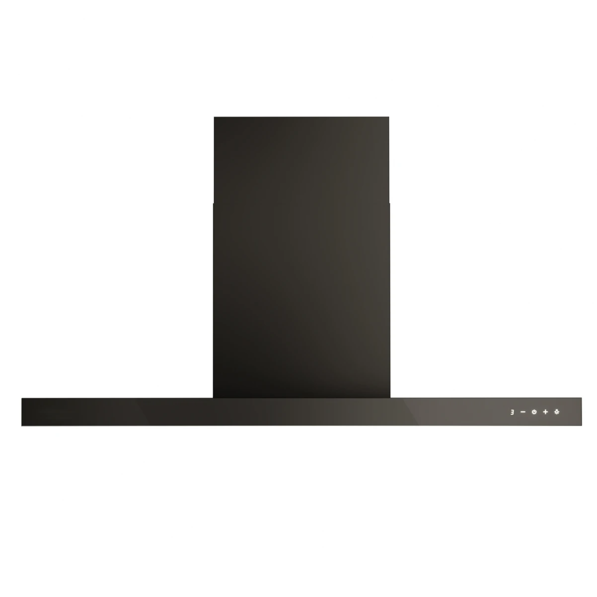 Vägghängd köksfläkt 60cm/90cm svart+svart glas|SWEDLUXURY|Zenit Lyx