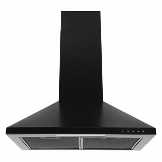 Vägghängd köksfläkt 50cm/60cm svart|SWEDLUXURY|Aldis II