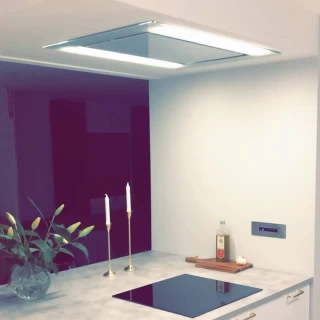 Takintegrerad köksfläkt  Swedluxury BETA vit |Premium Line