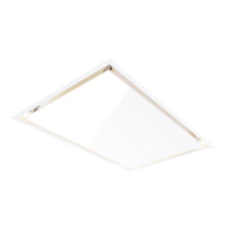 Takintegrerad köksfläkt Swedluxury DREAM vit  |linjär LED belysning|Design line