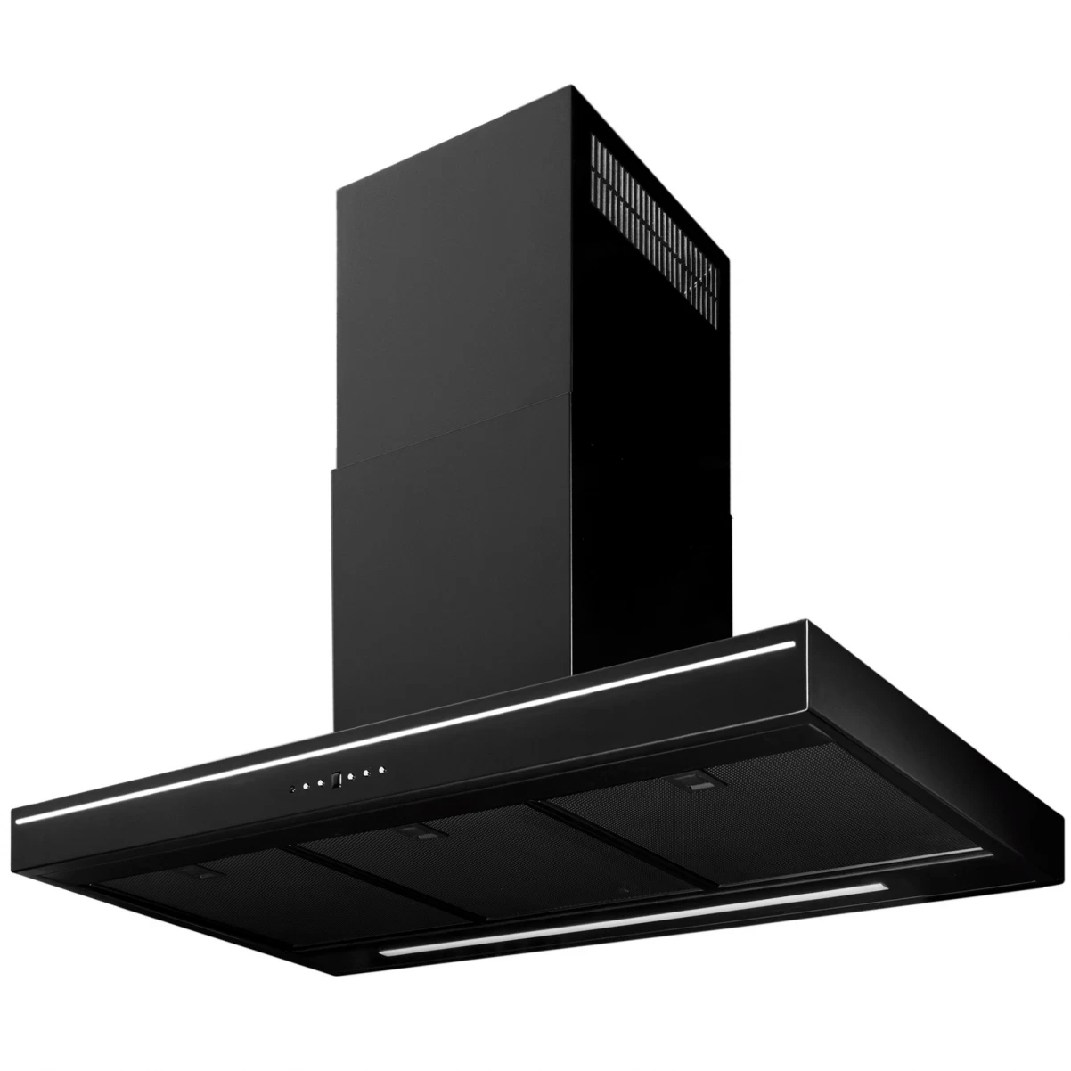 Premium line vägghängd köksfläkt Swedluxury Ekvator svart 90cm