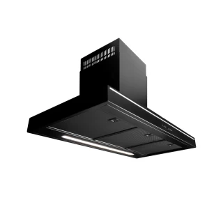 Premium line vägghängd köksfläkt Swedluxury Ekvator svart 90cm