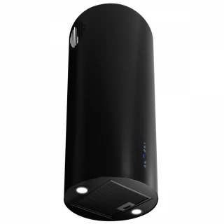 Frihängande cylinder köksfläkt 40cm svart|SWEDLUXURY|Explorer