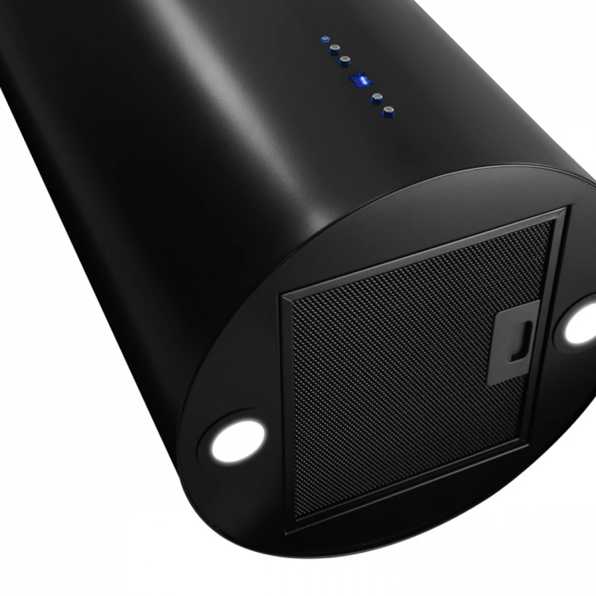 Frihängande cylinder köksfläkt 40cm svart|SWEDLUXURY|Explorer