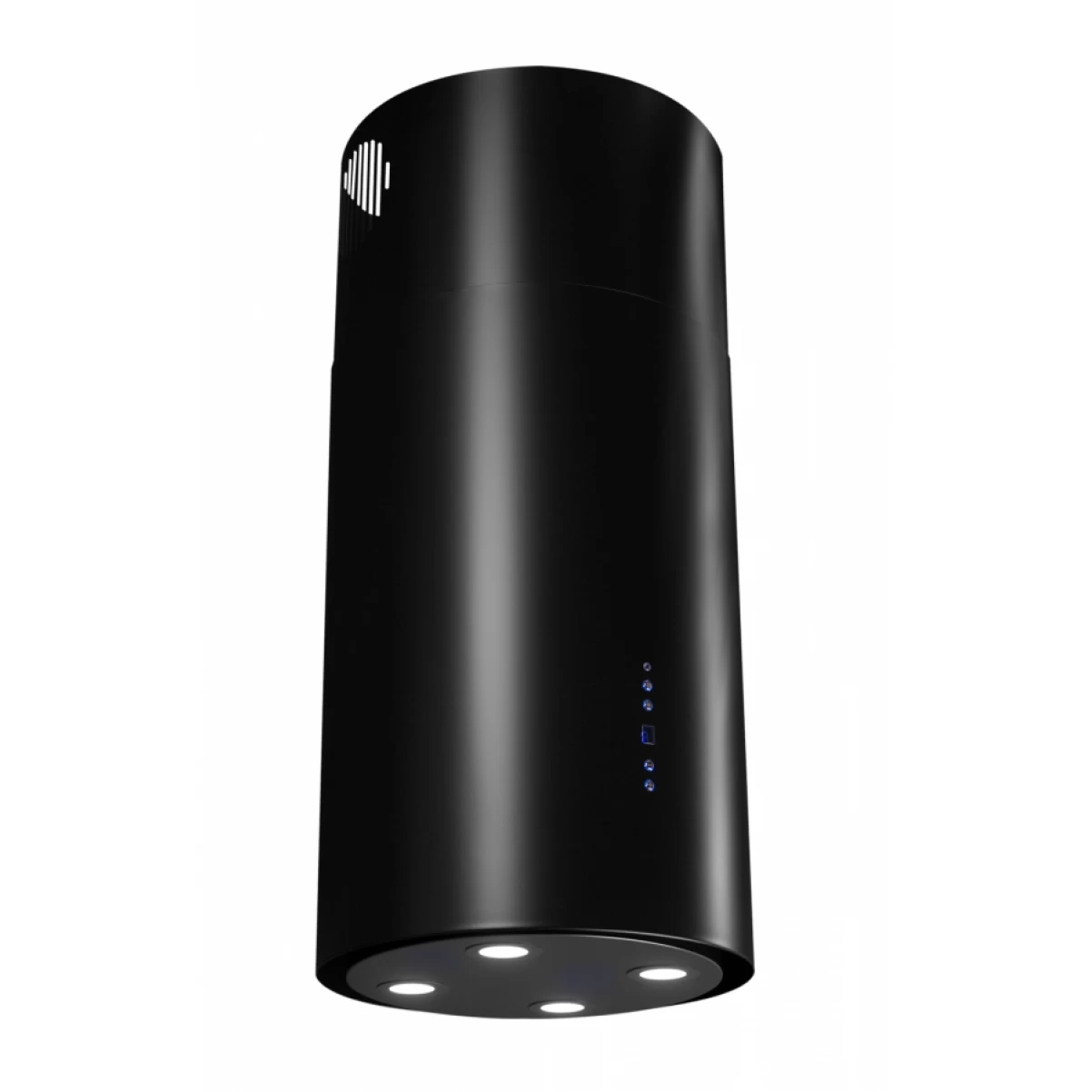 Frihängande cylinder köksfläkt 40cm svart|SWEDLUXURY|Explorer Lyx