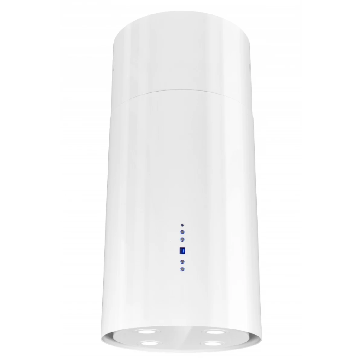 Frihängande cylinder köksfläkt 40cm vit|SWEDLUXURY|Explorer Lyx