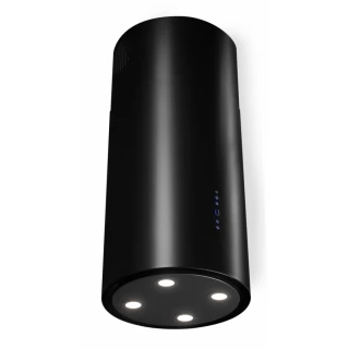 Frihängande cylinder köksfläkt 40cm svart|SWEDLUXURY|Explorer Lyx
