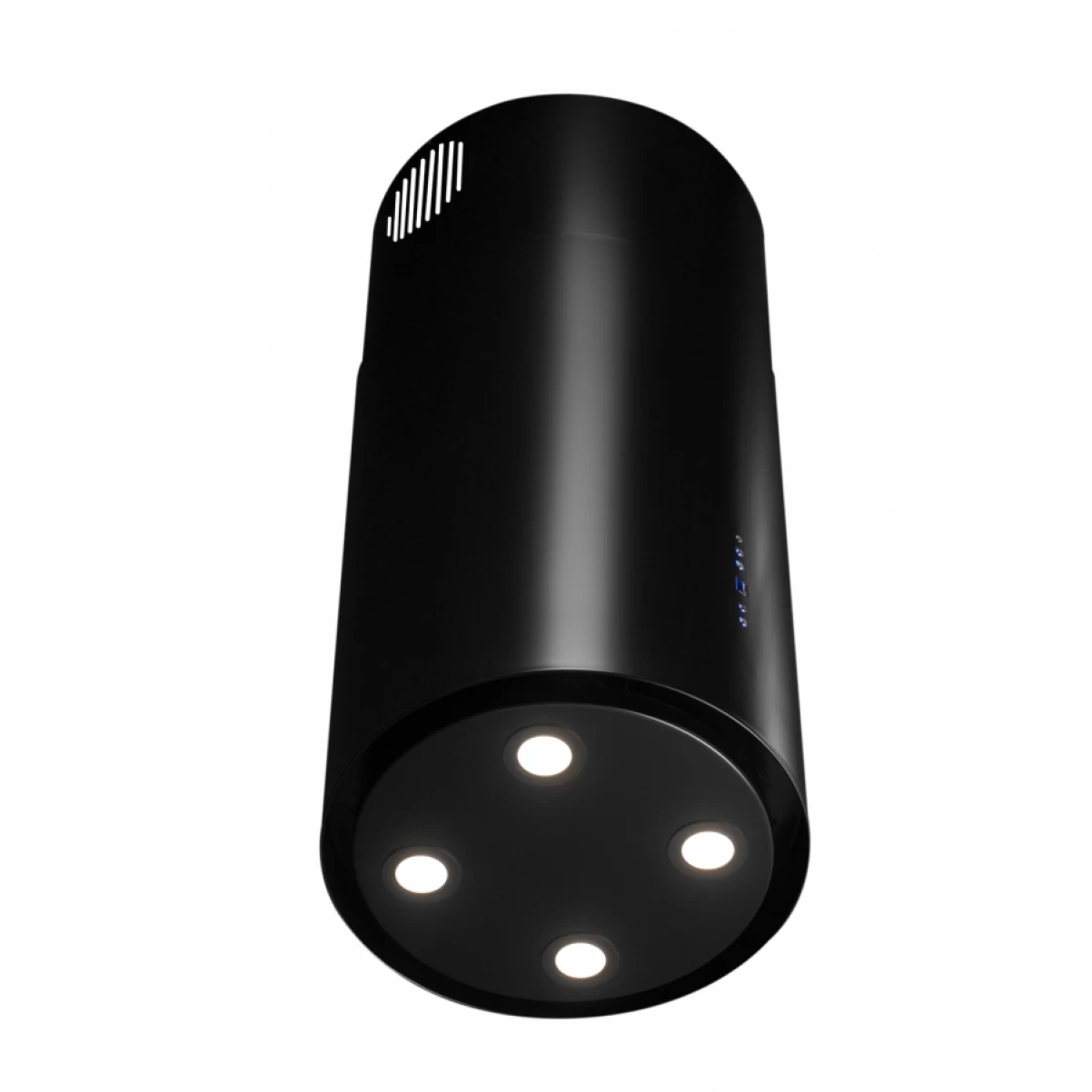 Frihängande cylinder köksfläkt 40cm svart|SWEDLUXURY|Explorer Lyx