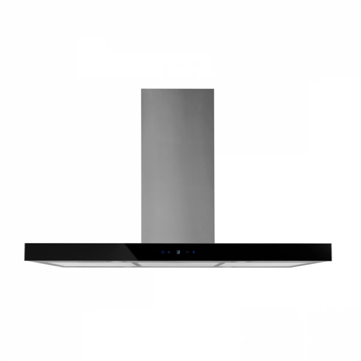 Frihängande köksfläkt 60cm / 90 cm rostfritt stål+ svart glas|SWEDLUXURY|Pacific