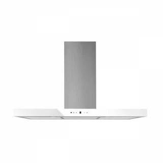 Frihängande köksfläkt 60cm / 90 cm rostfritt stål+ vit glas|SWEDLUXURY|Pacific