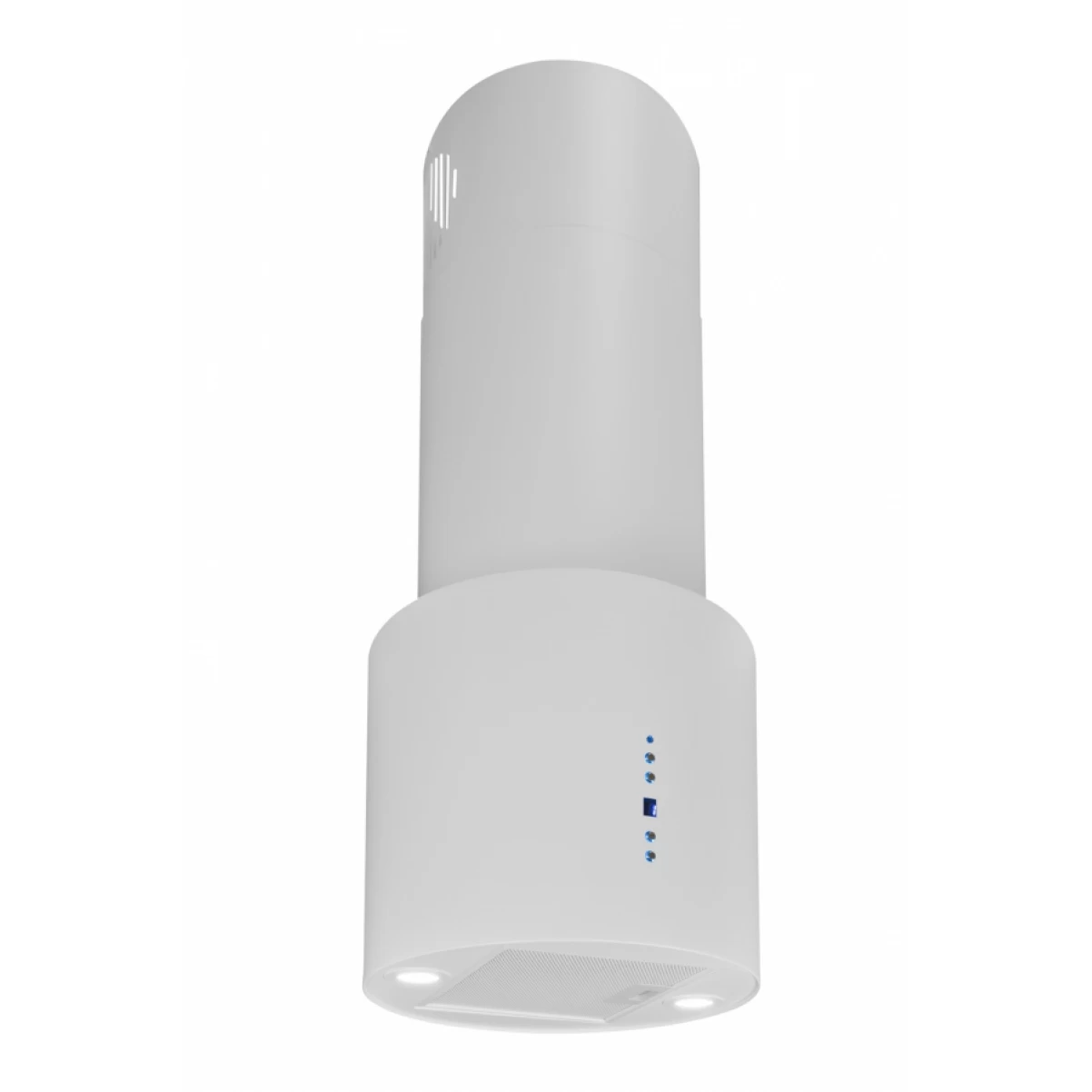 Frihängande cylinder köksfläkt 40cm vit|SWEDLUXURY|Ypperlig