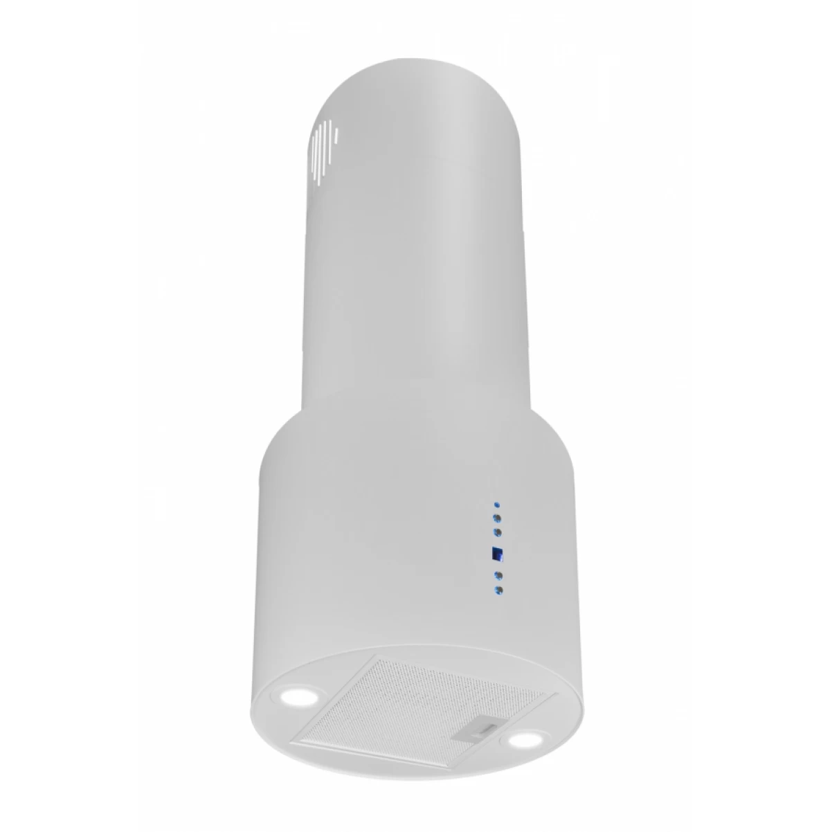 Frihängande cylinder köksfläkt 40cm vit|SWEDLUXURY|Ypperlig