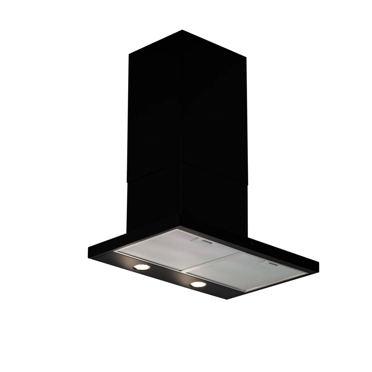 Vägghängd köksfläkt 60cm svart|SWEDLUXURY|Juno